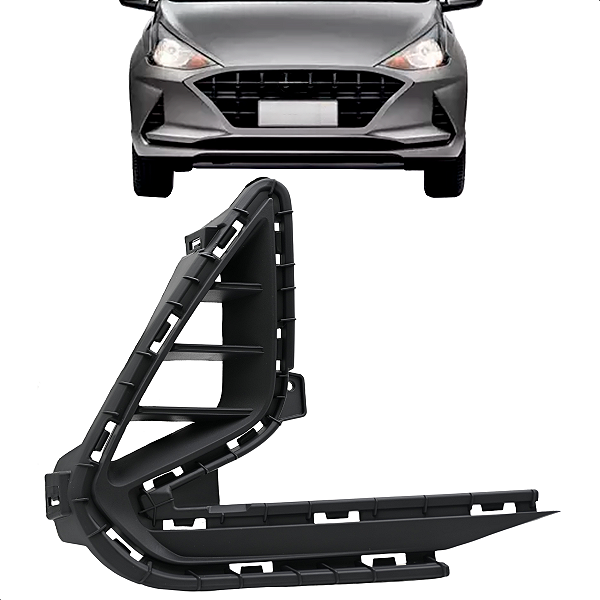 Grade Parachoque Hb20 Hatch Sedan 2021 2022 Preta Sem Furo