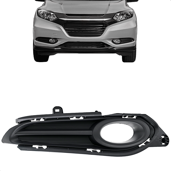 Grade Moldura Milha Hrv 2015 2016 2017 2018 Com Furo