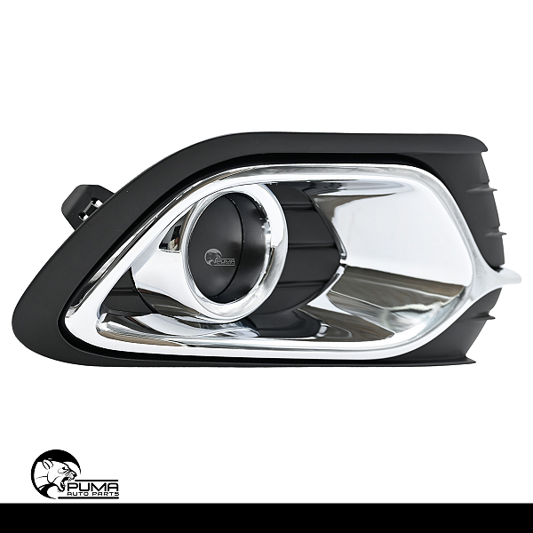 Par Grade Moldura Farol Milha Logan 2014 15 16 17 18 19 2020 Cromado S/Furo
