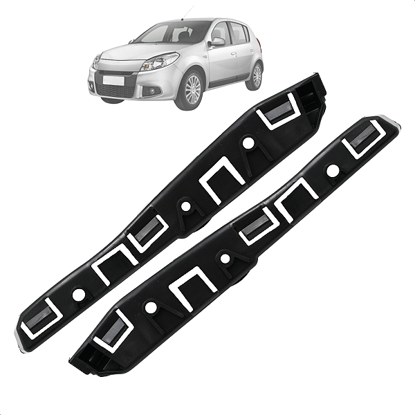 Par Guia Parachoque Dianteiro Sandero 2007 2008 2009 10 11 12 13 2014