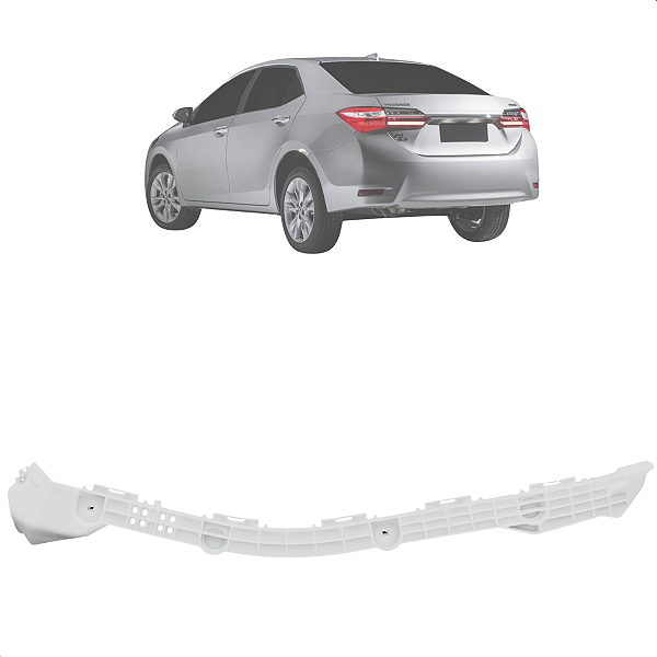 Guia Parachoque Corolla 2015 2016 2017 2018 2019 Traseiro