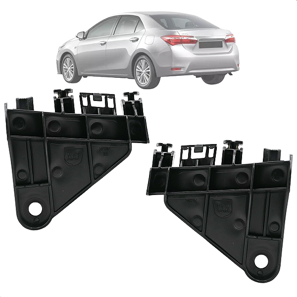 Par Guia Lanterna Parachoque Traseiro Corolla 2015 2016 2017 2018 2019