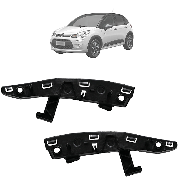Par Guia Parachoque Dianteiro C3 2013 14 15 16 17 18 19 2020