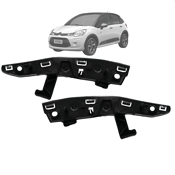 Par Guia Parachoque Dianteiro C3 2013 14 15 16 17 18 19 2020