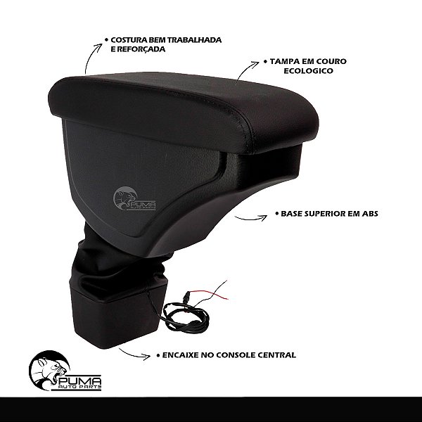 Apoio Descanso De Braço Encosto Onix Prisma 2012 Até 2019 Com Usb