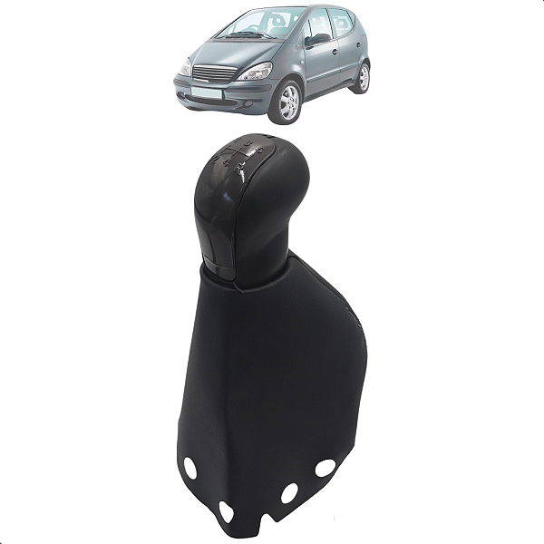 Kit Manopla Câmbio Coifa Classe A 1999 00 01 02 03 2004 2005