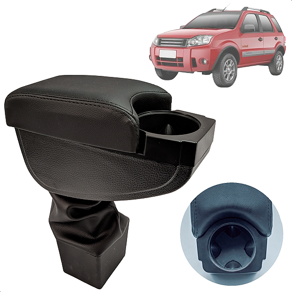 Descanso Encosto de Braço Apoio Porta Copos Ecosport 2007 Até 2012 Automático