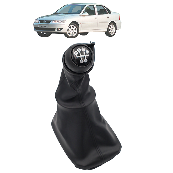 Bola Manopla Coifa Cambio Vectra 1997 98 99 00 01 02 03 04 2005 Preta