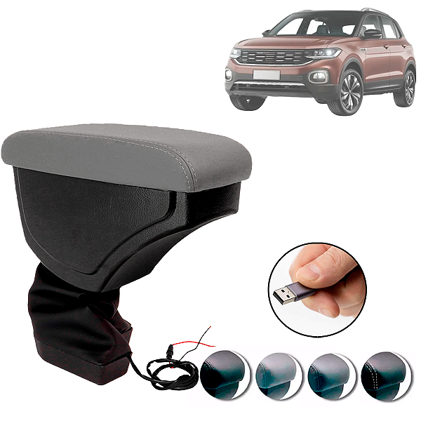 Apoio De Braço T-cross 2019 2020 2021 2022 Usb