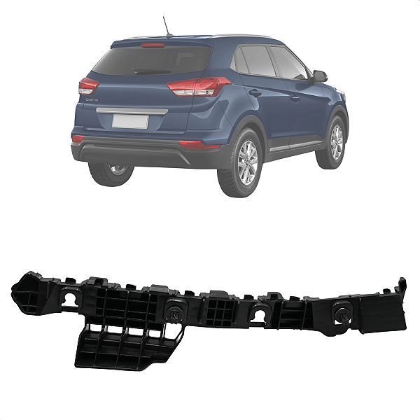 Guia Para Choque Traseiro Creta 2017 18 19 2020 2021 LADO:ESQUERDO