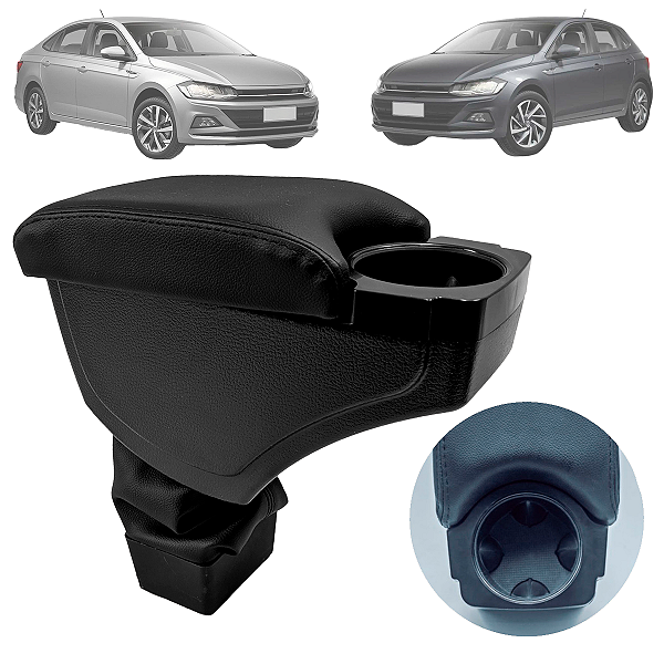 Encosto Apoio De Braço Porta Copos Polo Virtus 2018 Até 2023