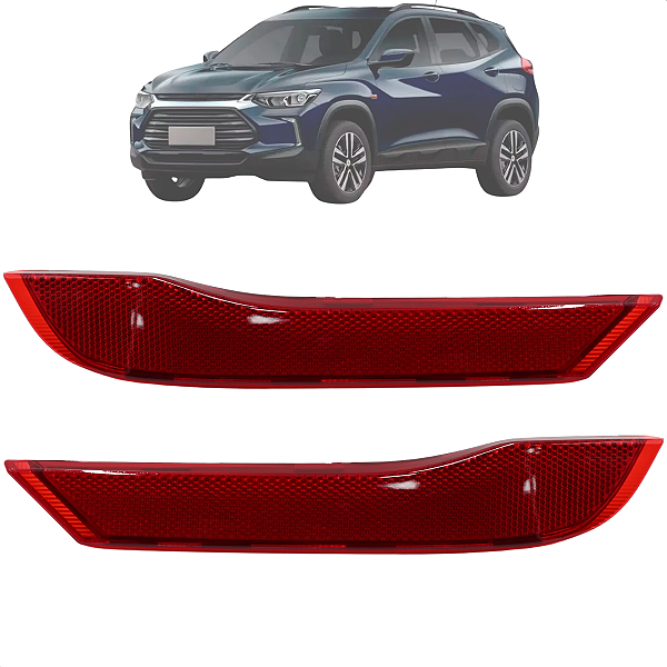 Par Lanterna Refletora Parachoque Traseiro Tracker 2021 2022 2023