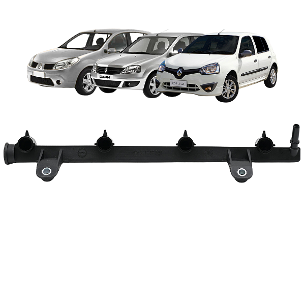 Flauta Bico Injetor Renaut Clio Logan Sandero Symbol 1.6 8v