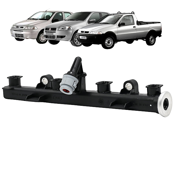 Flauta Bicos Injetores Palio Siena Strada 1.0 1.3 F000kv0206 Sist. Bosch