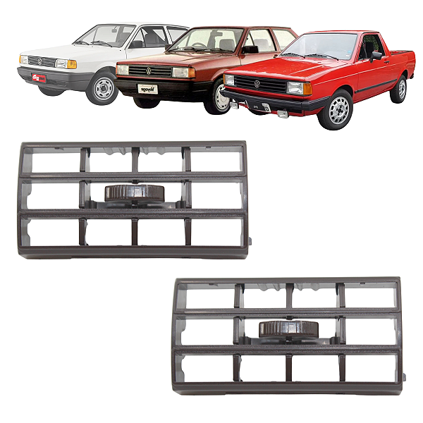 2 Saida Do Ar Grade Tela Gol Parati Saveiro Voyage 1981 82 83 84 85 86 1987 Marrom