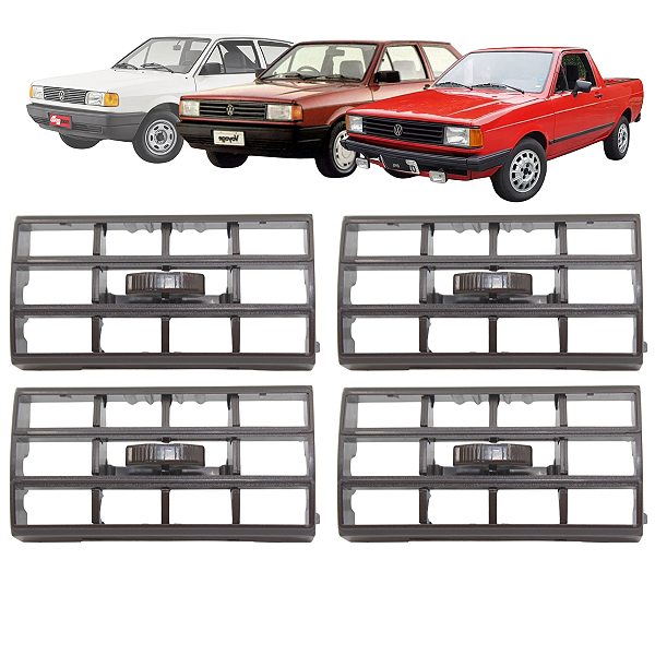 4 Saida Do Ar Grade Tela Gol Parati Saveiro Voyage 1981 82 83 84 85 86 1987 Marrom