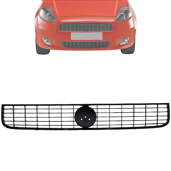 Grade Frontal Punto 2007 2008 2009 2010 2011 Dianteira Preta