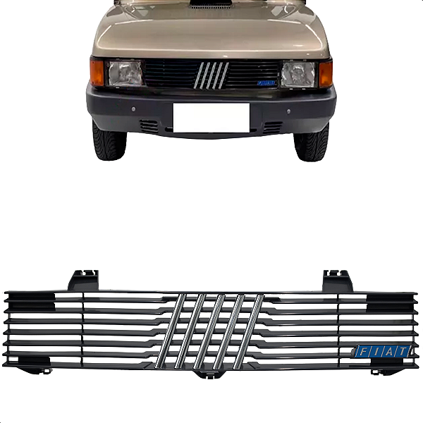 Grade Central Radiador Spazio 1983 1984 1985 1986 Preta