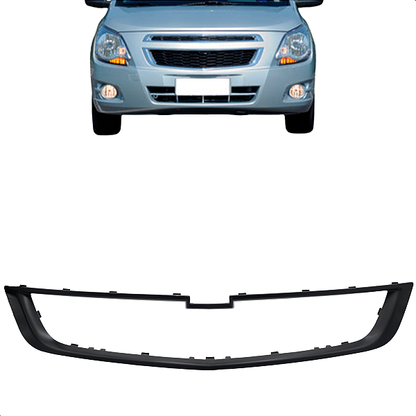 Moldura Grade Inferior Radiador Cobalt 2011 2012 2013 2014 2015 Preto