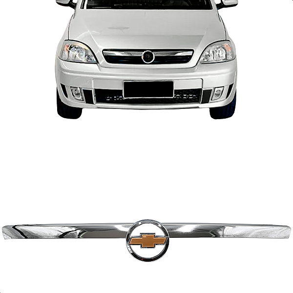 Moldura Emblema Da Grade Corsa Montana 2008 2009 2010 2011 2012 Cromado