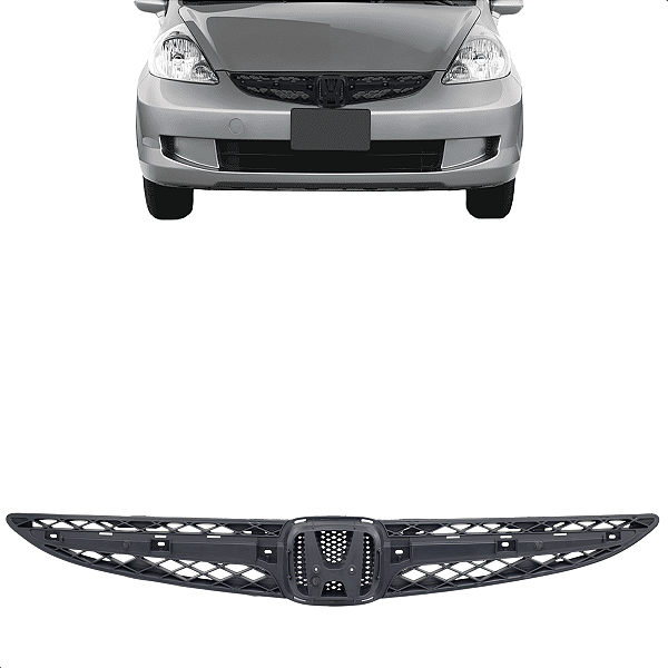 Grade Superior Honda Fit 2007 2008 Parachoque Preta