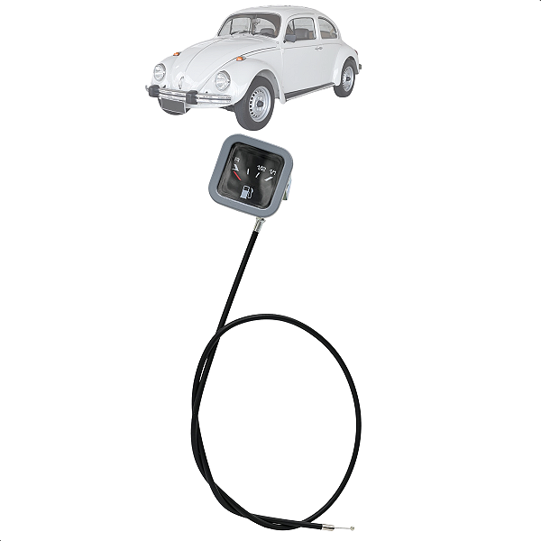 Indicador Marcador Relogio Combustível Fusca 1977 a 1982 Cinza