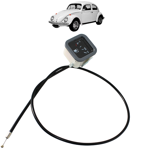 Indicador Marcador Relogio Combustível Fusca 1977 a 1982 Cinza