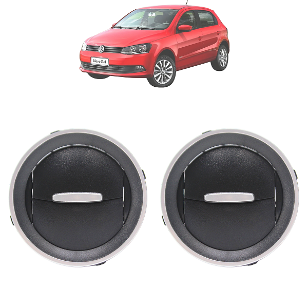 Kit 2 Saida Difusor Do Ar Gol G5 G6 2009 2010 2011 2012 2013 2014 2015