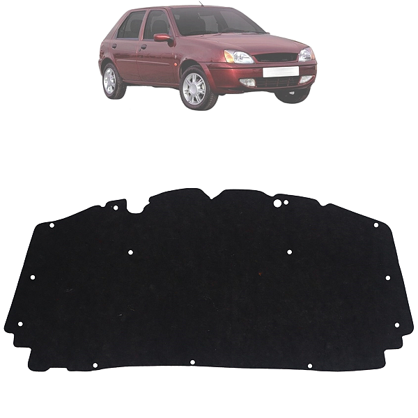 Forro Manta De Capô Fiesta 1993 Até 2003 Courier 1993 Até 2013 Presilhas
