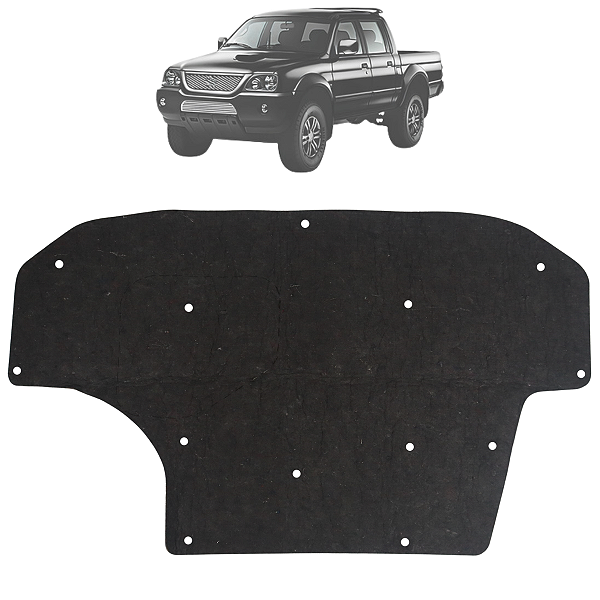 Manta Forro Acustico De Capô L200 GL GLS Quadrada 1995 Até 2006 + Presilhas
