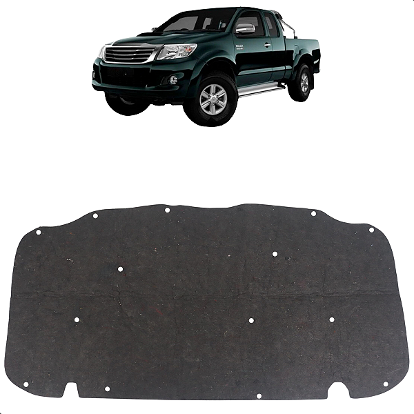 Forro Manta Do Capo Hillux Sem Intercooler 2005 2006 2007 2008 2009 2010 2011 + Presilhas