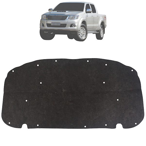 Forro Capô Hilux SRV SW4 Sem Intercooler 2012 2013 2014 2015 + Presilhas
