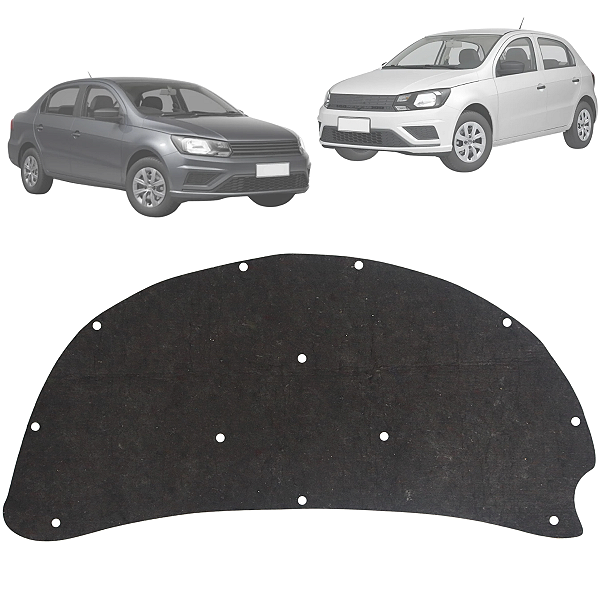 Forro Manta Capô Gol G7 Track Voyage Saveiro 2017 2018 2019 2020 2021 2022 2023 + Presilhas