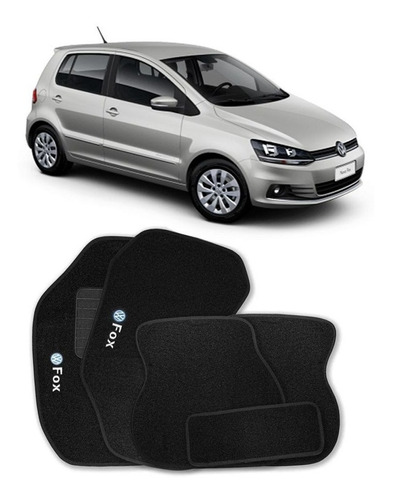 Jogo Tapete Carpete Fox 2003 Até 2013 Preto