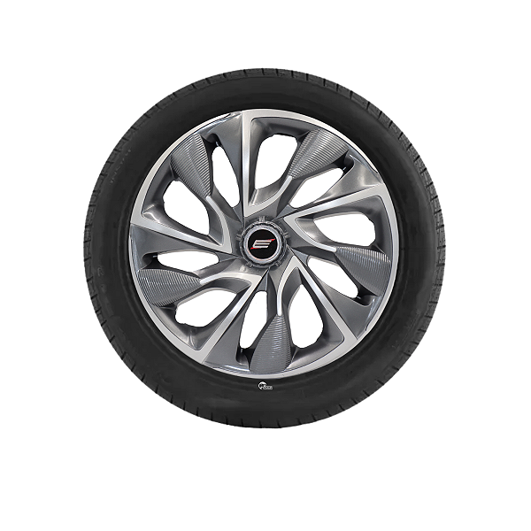 Calota Ds4 Sport Cup Grafite Prata Universal
