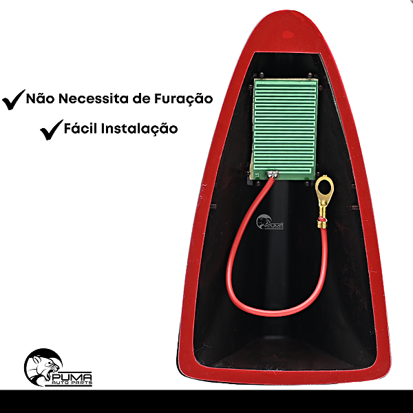 Antena Shark Tubarão Funcional Universal Para Tetos Retos