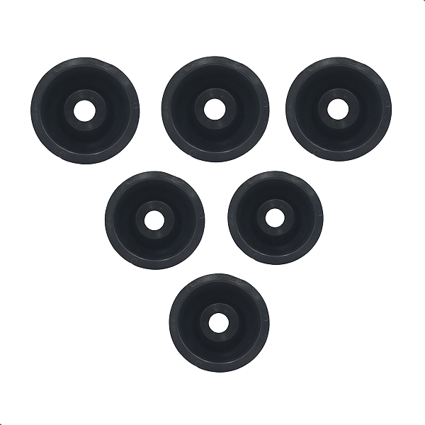 6 Protetor Da Porca Copinho Limitador Altura Nylon Roçadeira