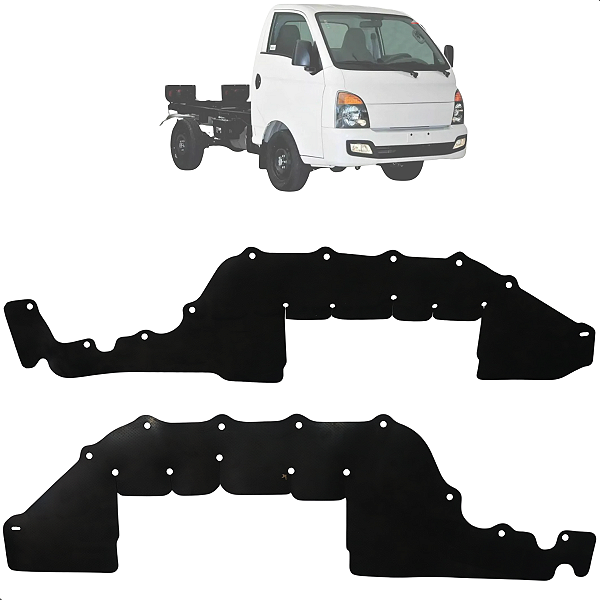 Par Guarda Pó Lama Caixa De Roda Hr 2000 a 2023 + Presilhas