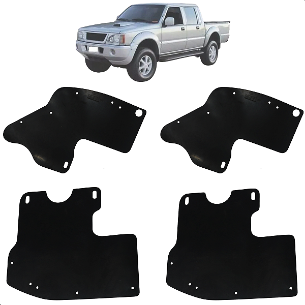 Para Barro Guarda Pó Lama L200 Quadrada 1995 Até 2006 Dianteiro