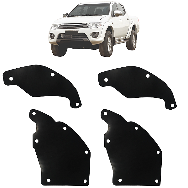 Guarda Pó Caixa De Rodas Para-Lama L200 Triton 2007 Até 2016 Dianteiro