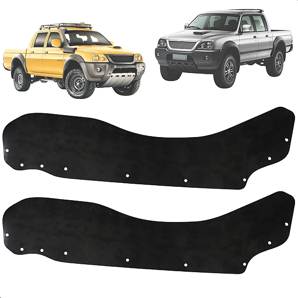 Guarda Pó Caixa De Rodas Para-Barro L200 Sport Outdoor Savana 2003 Até 2012 Traseiro