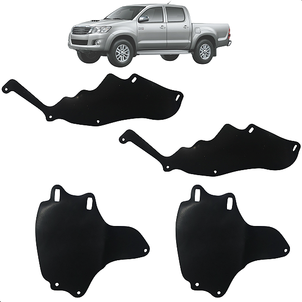 Par Guarda Pó Lama Caixa De Roda Hilux 2005 A 2015 Dianteiro