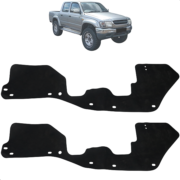 Par Guarda Pó Lama Caixa Roda Hilux 1993 até 2004 Dianteiro