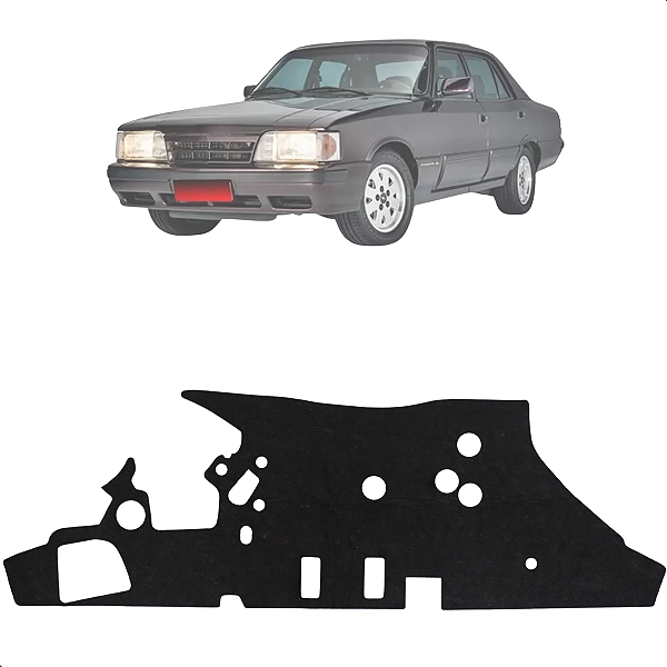 Manta Corta Fogo Parede Motor Opala Com Ar 1975 Até 1992