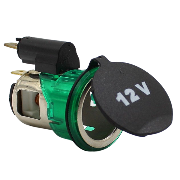 Tomada Padrão Original 12v Carros Universal Iluminada