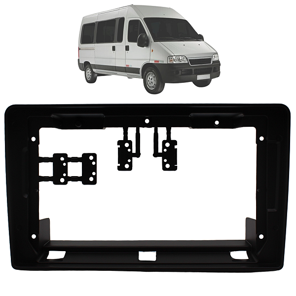Moldura Painel Central Multimidia Padrão Chinês 9 Polegadas Fiat Ducato 2006 Até 2016