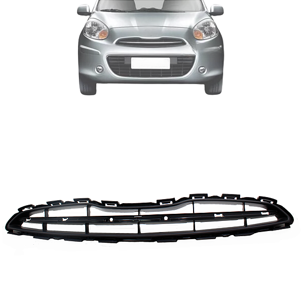 Grade Dianteira Nissan March 2011 2012 2013 2014 Preta