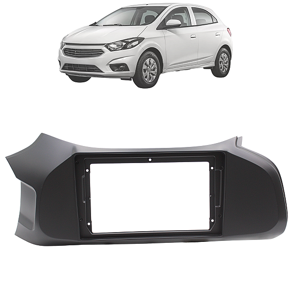 Moldura 9 Polegadas Painel Central Multimidia GM Onix 2012 Até 2018 Black Piano