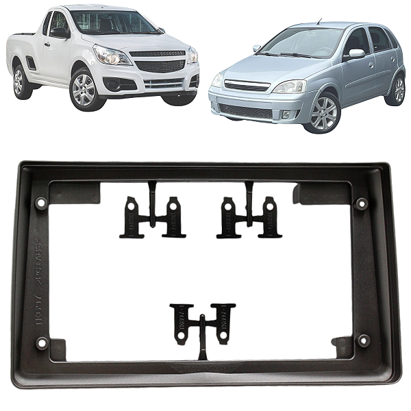 Moldura Central Multimidia 9 Polegadas Corsa 2002 Até 2010 Montana 2003 Até 2015 Meriva 2003 Até 2013 Vectra 2005 Até 2011