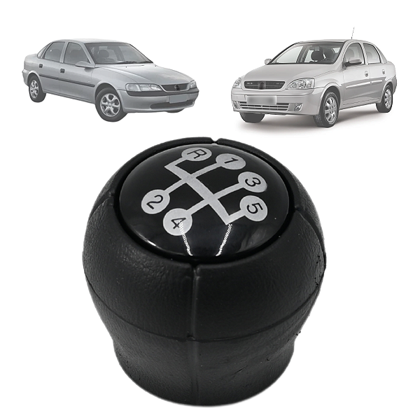 Manopla Bola Câmbio Corsa Sedan Hatch 2000 Até 2012 Vectra 1997 Até 2005
